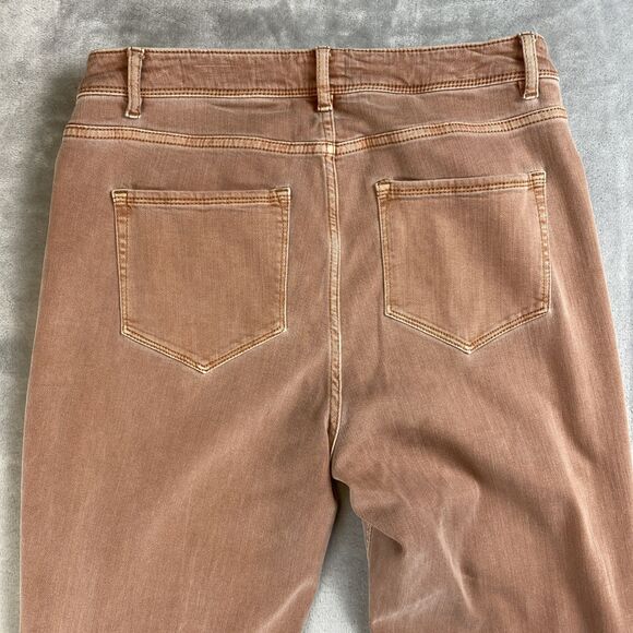 J Jill Denim Jeans Womens 9 Tall Terra Cotta High Rise Cropped Casual Pants - Picture 8 of 9